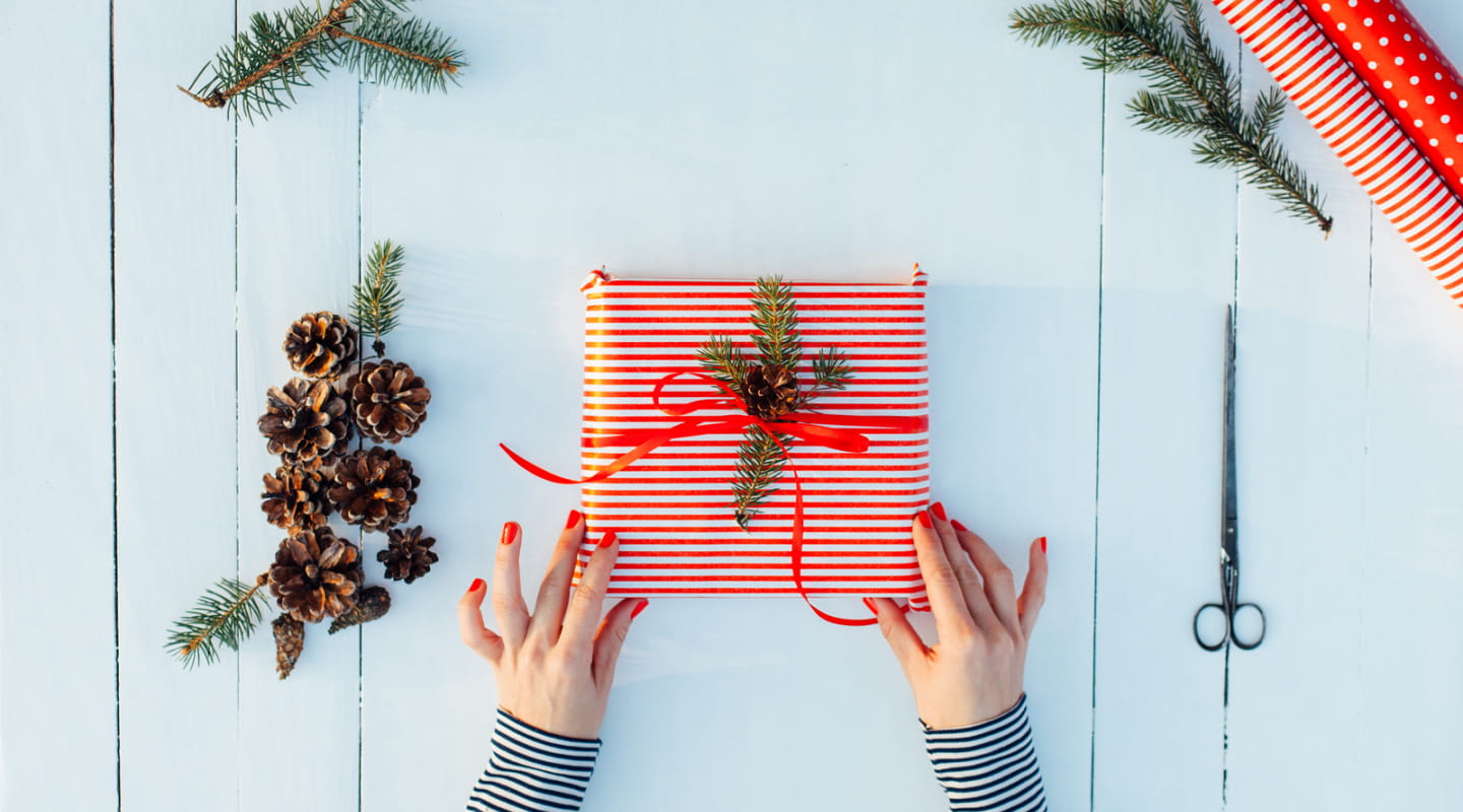 Emballage de cadeau de Noël