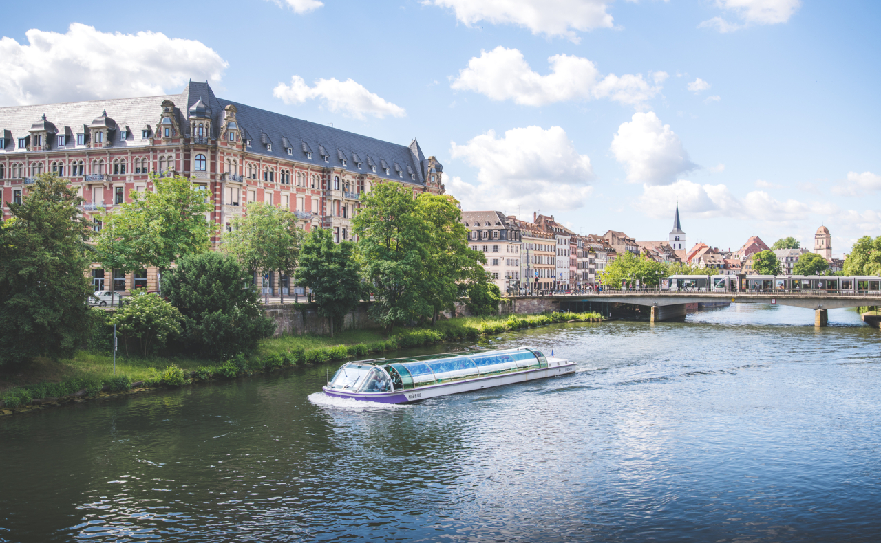 Visite en bateau à Strasbourg