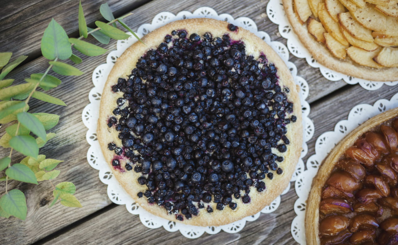 Tarte aux myrtilles