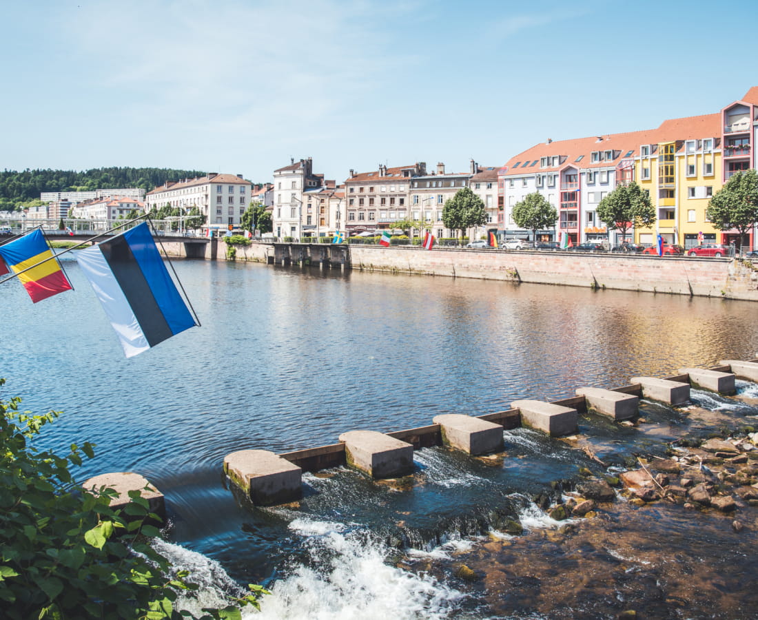 Les quais Jules Ferry à Epinal