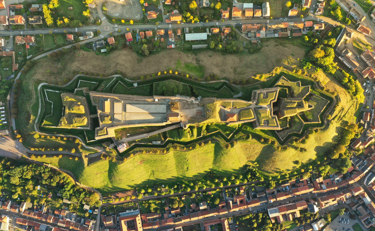Citadelle de Bitche vue du ciel