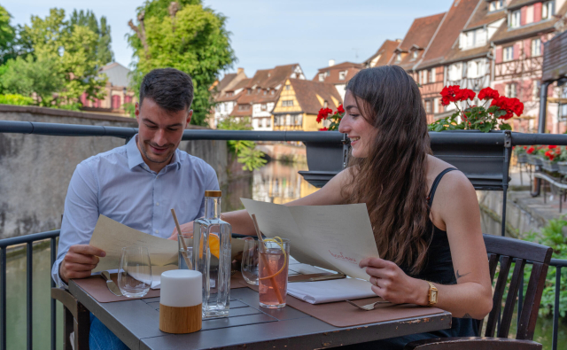 Terrasse de restaurant à Colmar